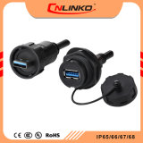 Cnlinko USB3.0 Double Rubber Coating Wiring Connector Buy Data Connector Water Resistant IP67 Solid Quality