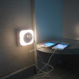 Double USB Light with LED Tablet Charge Wall Night Lamp