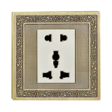 BS Office Socket with Brass Faceplate