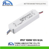 IP67 Plastic Power Supply Waterproof LED Driver 100W 12V
