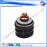 Hv & Ehv/XLPE Insulation/Corrugated Al/PVC and PE Sheath/Electric Power Cable