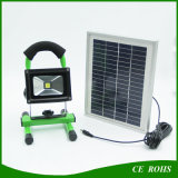 High Quality portable 10W Light Control Solar LED Floodlight with Solar Powered Panel