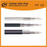 Quad-Shield RG6 Coaxial Cable for CATV Cable 18AWG CCS 85% Coverage