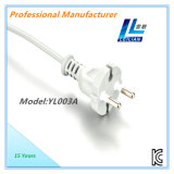 Kc Standard Power Cord 16A 250V 2 Round Pins Used for Home Appliance