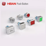 22mm Plastic LED Momentary Push Button Switch for Electrical Equipment