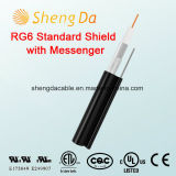 RG6 Standard Shield with Messenger Outdoor Coaxial RCA Audio Cable