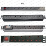 19 Inch UK Type Universal Socket Network Cabinet and Rack PDU