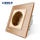 Livolo EU Standard Crystal Glass Panel 16A Wall Socket Vl-C7c1EU-13/15