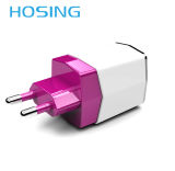 Ce RoHS FCC Approved Portable Travel Dual Port Micro USB Mobile Phone Wall Charger
