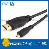 19pin Plug to Micro HDMI Plug Cable for HDTV/4K/3D/Internet