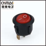 Round Rocker Switches with Lamp LED Red Button