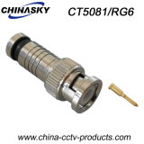 CCTV Male Compression BNC Plug for RG6 Cable (CT5081/RG6)