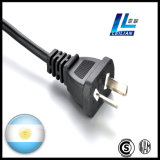 2-Flat Pin Power Cord Plug of PVC Material with Iram