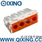 4 Gang Wago Type Terminal Connector for Decorating Industry