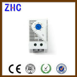 DIN Rail 35mm Fixed 12V 24V 220V 250V Snap Action Adjustable Temperature Control Bimetal Cabinet Thermostat for Filter Fan