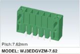 Wanjie New Product Plug-in/Right Angle Terminal Block Connector (WJ3EDGVZM-7.62)