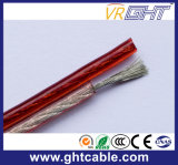 Transparent Flexible Speaker Cable Rvb Cable (2X0.5mmsq CCA Conductor)