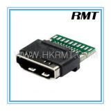 HDMI 19p a Type Female with PCB Board Connector (RMT-160325-030)