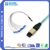 12 Colored 0.9mm Fiber Optical Cable with MPO and LC Fanout Connectors