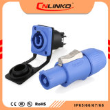 Linko Yf Series 3wires PBT Plug Cable, 3 Pin Blue Plastic Shell Electrical Cable Connectors for LED Display Screen