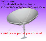 4 6 8 10 12 14 16 18 FT Feet 3 2.4 1.8 1.5mc Band Satellite Steel Iron Fiber Solid Plate TV Digital HD Parabolic Paraboloid Outdoor Dish Antenna