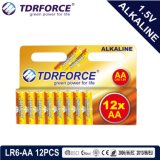 Alkaline Dry Shrink Battery with Ce Approved for Toy 12PCS in Carton Box (LR6-AA Size)