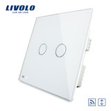Livolo Glass Panel Wireless Remote Curtain Switch (VL-C302WR-63)