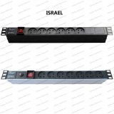 19 Inch Israel Type Universal Socket Network Cabinet and Rack PDU
