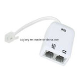 Rj11 Telephone Modem ADSL Splitter with Cable (GL-6015)