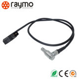Audio video Elbow Plug Connector to D-Tap Cable Assembly Cable