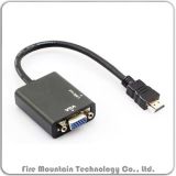 Hv01 HDMI Male to VGA Female Adapter for PC Tablets MacBook
