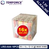 1.5volt Primary Dry Alkaline Battery with Ce/ISO 16PCS/Box (LR6/AM-3/AA)