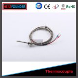 Fiberglass Type J Thermocouple with Extension Wire