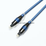 Double Color Metal Connector Optical Fiber Audio Cable