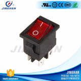 Hot Sales 4 Pin Kcd1-104gn Durable Illumination Rocker Switch with Lamp