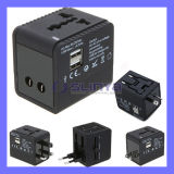 Us EU UK Au Plug 5V 2.1A for iPhone iPad HTC MP3 MP4 100~240V 2 USB Port Worldwide Universal Travel Adapter Wall Charger