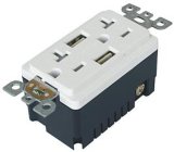 20A, 125V, Decora Tamper-Resistant Receptacle/Two Ports, 5VDC, 4.0A USB Chargers