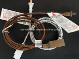 Braided Fabric Textile Christmas Decorative Electric Cord