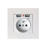 French Type USB Wall Sockets