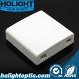 2 Core Fiber Optic Wall Outlet 86 mm Faceplate