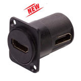 D Type Connector HDMI to 90 Degree HDMI Connector Mount Chassis Connectors