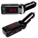 Bluetooth Car Charger Bc06 with USB Flash Driver FM Transmitter
