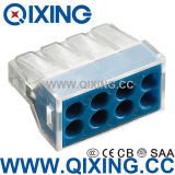 8 Gang Wago Type Plug Clamp Connector for Junction Box