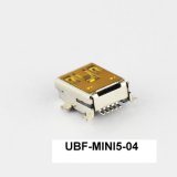 SMT Surface Mounting 5pin Mini USB Female Connector