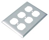 American 3 Gang Stainless Steel Duplex Receptacle Cover UL Listed
