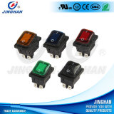 Jinghan Kcd4-130fs/4pn Illuminated Waterproof Rocker Switch Square Colors