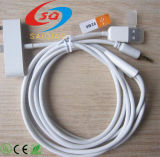 Wholesales Date Transfer Charger Cable Car Audio Aux 3.5mm USB Cable / iPhone 5/ Apple/ iPhone 4 /iPhone6 (OEM/ODM)