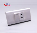 Single Wall Switch with 2 Prong Outlet Plate