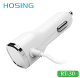 2.1A Mini Car Charger with Cable for Ios and Andriod