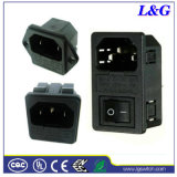 Meets IEC320/C14/C18/IEC127 2/3 Pins Inlet Socket with Fuse